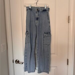 Zara Blue Straight Leg Jeans